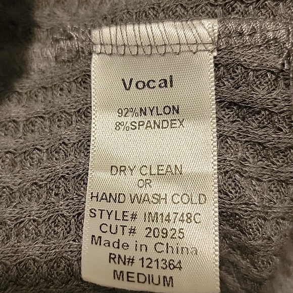 Vocal Gray Cardigan with Lace Detail Duster NWOT - Picture 9 of 9